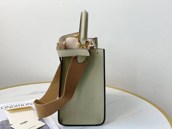 1:1 Replica Fendi Peekaboo X-Lite Tote Medium Beige Bag For Woman 30cm/12in