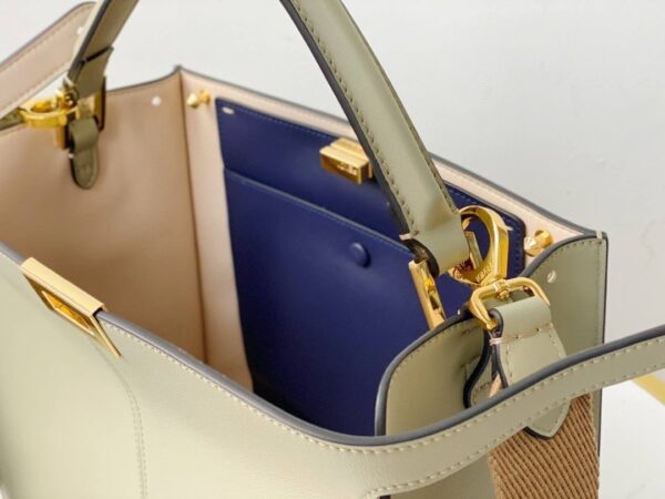 1:1 Replica Fendi Peekaboo X-Lite Tote Medium Beige Bag For Woman 30cm/12in