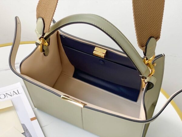 1:1 Replica Fendi Peekaboo X-Lite Tote Medium Beige Bag For Woman 30cm/12in