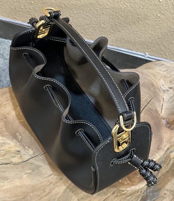 1:1 Replica Fendi Pomodorino Black Mini Bag For Woman 17cm/6.5in