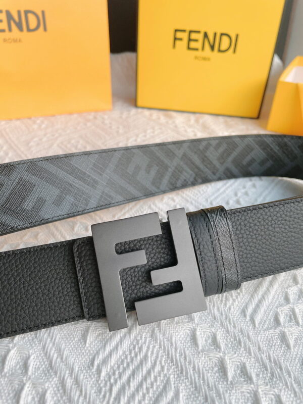 1:1 Replica Fendi Squared FF Belt Grey, Women Belt 7C0424AJJ6F1HRC