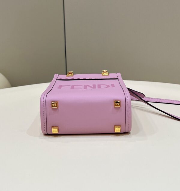 1:1 Replica Fendi Sunshine Shopper Lilac Mini Bag For Woman 13cm/5in