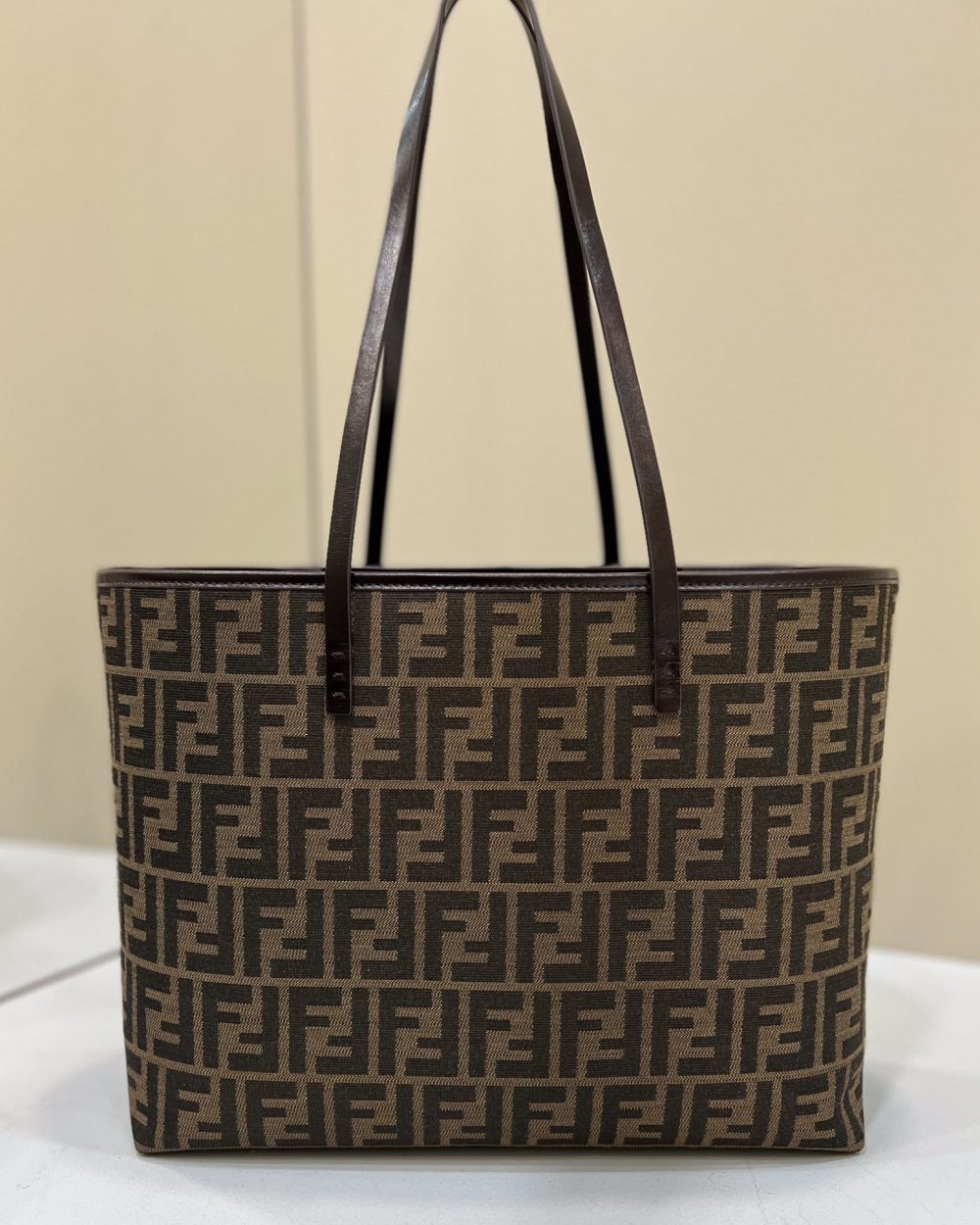 1:1 Replica Fendi Tote Bag Brown For Woman 18.9in/48cm