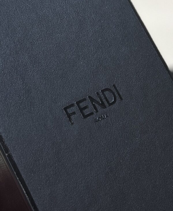 1:1 Replica Fendi Vertical Box Black RM 6,400 Bag For Woman 17cm/6.5in 7VA519AFB3F1Z35
