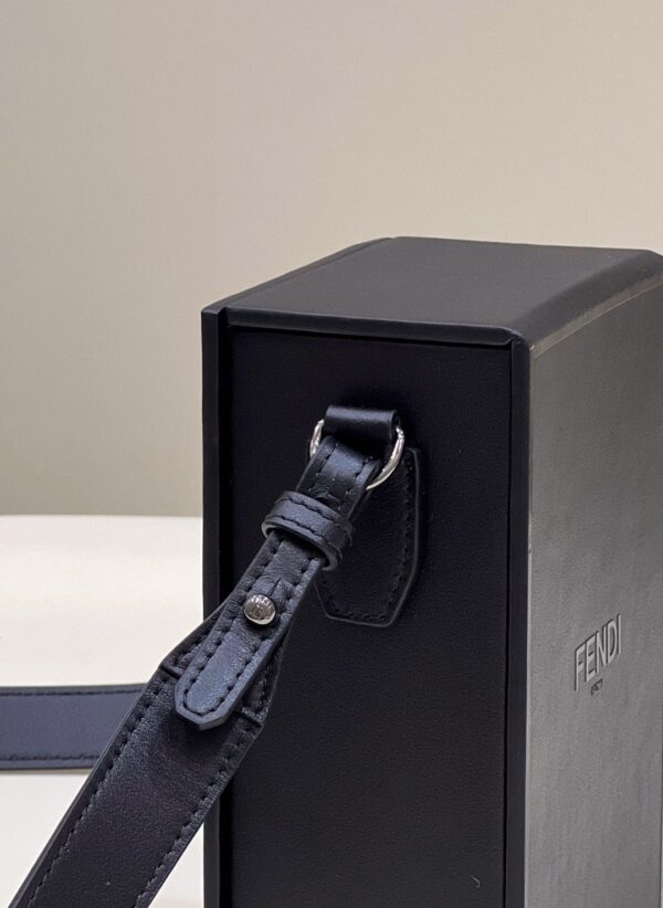 1:1 Replica Fendi Vertical Box Black RM 6,400 Bag For Woman 17cm/6.5in 7VA519AFB3F1Z35