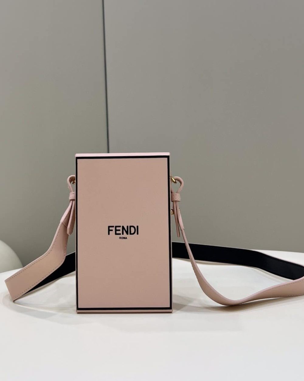 1:1 Replica Fendi Vertical Box Pink RM 6,400 Bag For Woman 17cm/6.5in