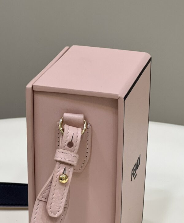 1:1 Replica Fendi Vertical Box Pink RM 6,400 Bag For Woman 17cm/6.5in