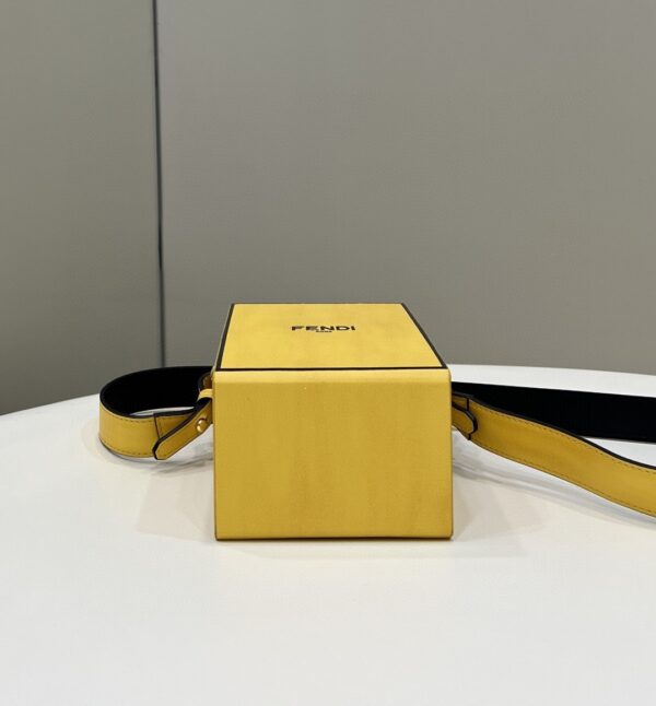 1:1 Replica Fendi Vertical Box Yellow RM 6,400 Bag For Woman 17cm/6.5in 7VA519ADP6F1CIA