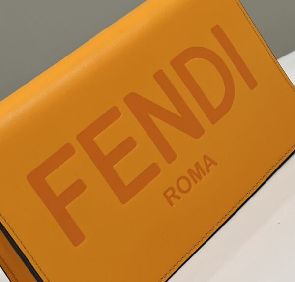 1:1 Replica Fendi Wallet On Chain Mini Orange Bag For Woman 13.5cm/5.5in