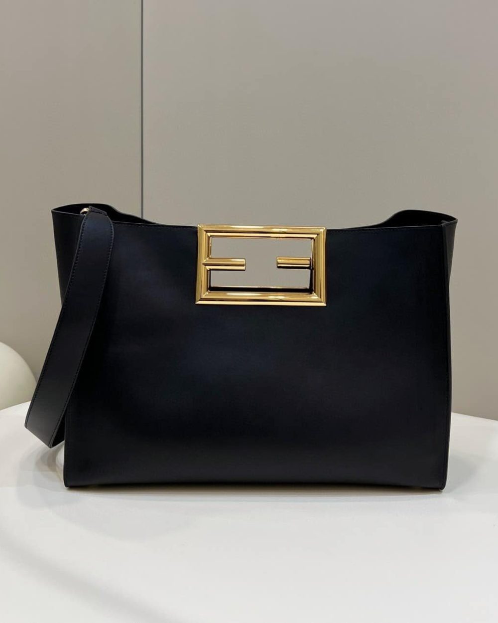 1:1 Replica Fendi Way Large Black Bag For Woman 40cm/15.7in