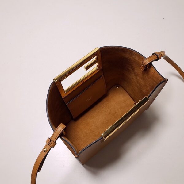 1:1 Replica Fendi Way Small Brown Bag For Woman 20cm/8in