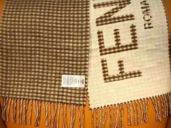 Fendi Wool And Cashmere Cream Scarf 180cm/71in FXT334AHR1F0QF7