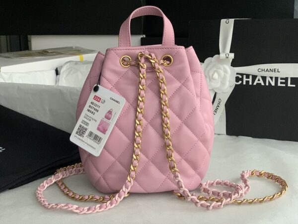 [REP 1:1] Gaiera Chain Bucket Black/White/Pink/Yellow For Women 7.5in / 19cm AS3211