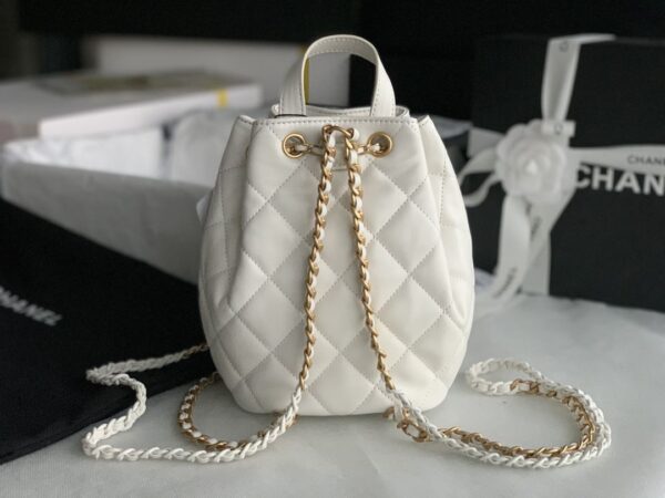 [REP 1:1] Gaiera Chain Bucket Black/White/Pink/Yellow For Women 7.5in / 19cm AS3211