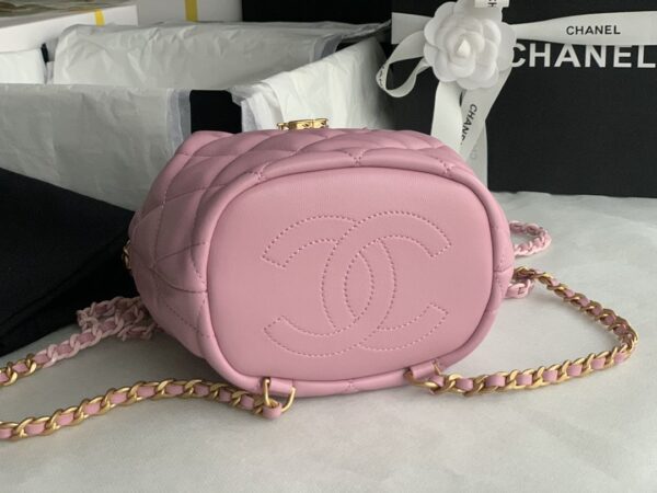 [REP 1:1] Gaiera Chain Bucket Black/White/Pink/Yellow For Women 7.5in / 19cm AS3211
