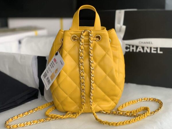 [REP 1:1] Gaiera Chain Bucket Black/White/Pink/Yellow For Women 7.5in / 19cm AS3211