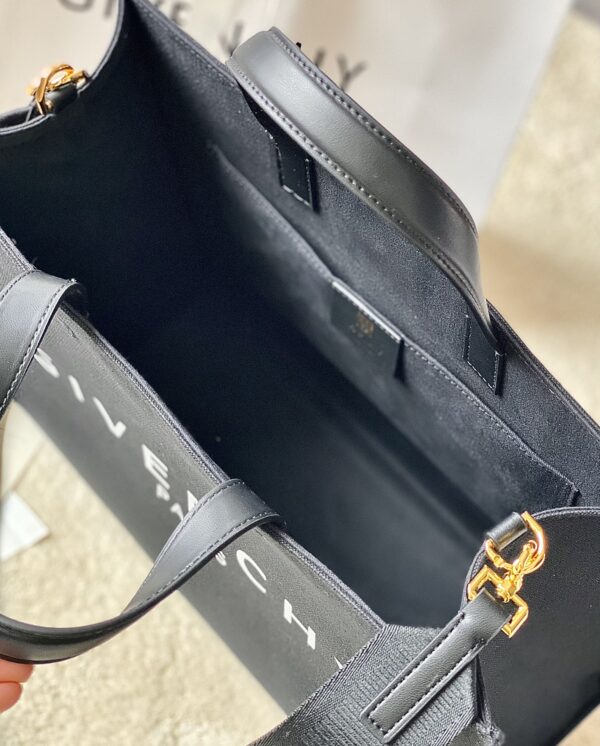 Givenchy Medium G Tote Shopper Bag Canvas Black For Women, Women's Handbags, Shoulder Bags 14.5in/37cm GVC