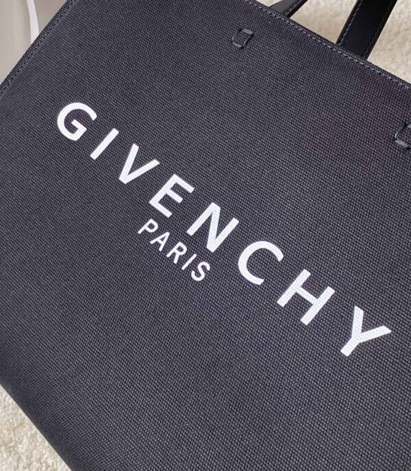 Givenchy Medium G Tote Shopper Bag Canvas Black For Women, Women's Handbags, Shoulder Bags 14.5in/37cm GVC