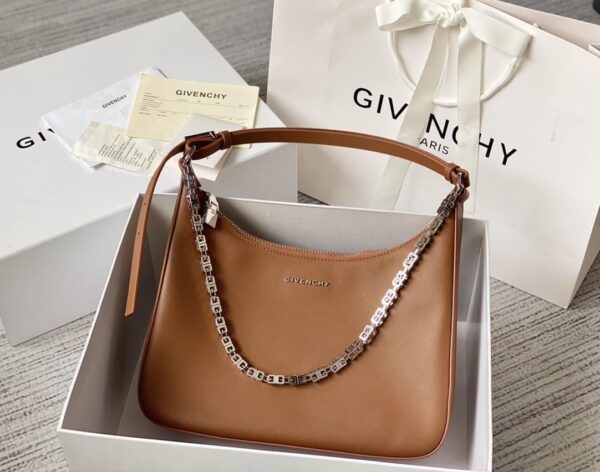 Givenchy Medium Moon Cut Out Bag Pumpkin For Women, Women's Handbags, Shoulder Bags 11.8in/30cm GVC