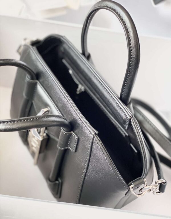 Givenchy Mini Antigona Lock Bag Black For Women, Women's Handbags, Shoulder Bags 8.7in/22cm GVC