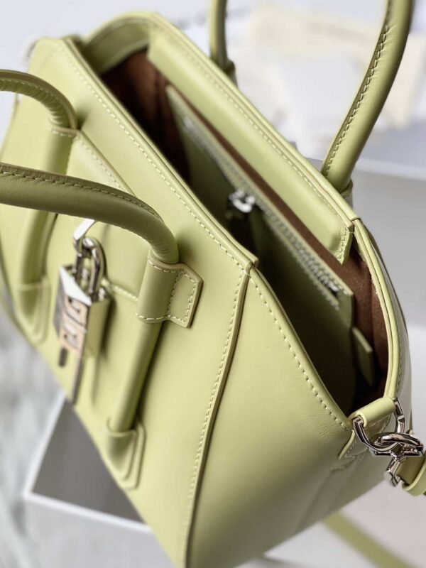 Givenchy Mini Antigona Lock Bag Khaki For Women, Women's Handbags, Shoulder Bags 8.7in/22cm GVC