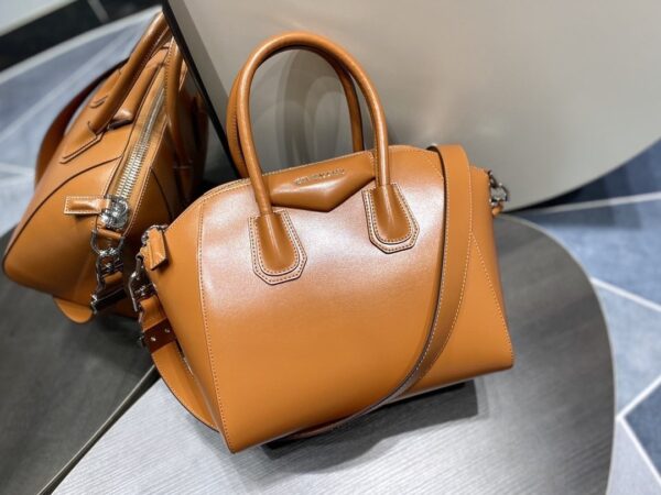 Givenchy Mini Antigona Sport Bag Caramel Brown For Women, Women's Handbags, Shoulder Bags 8.7in/22cm GVC