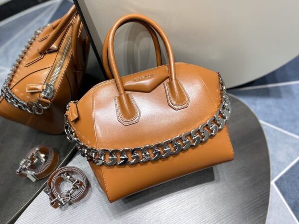 Givenchy Mini Antigona Sport Bag Caramel Brown For Women, Women's Handbags, Shoulder Bags 8.7in/22cm GVC