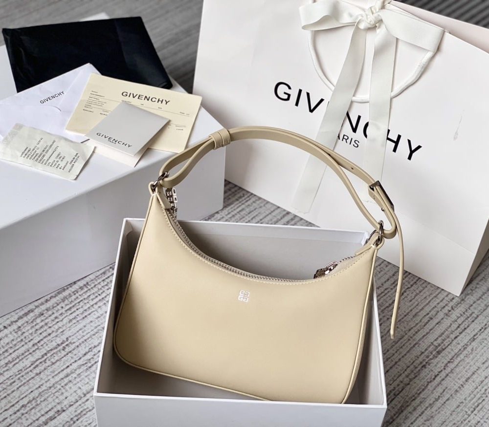 Givenchy Small Moon Cut Out Bag Cream For Women, Women's Handbags, Shoulder Bags 9.8in/25cm GVC
