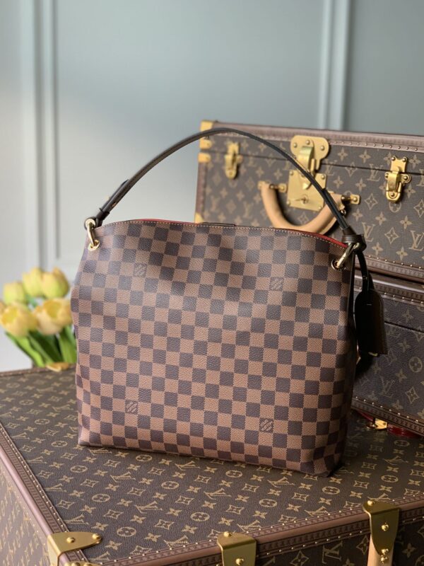 1:1 Replica Louis Vuitton LV Graceful PM Damier Ebene Canvas Exclusive Bag For Women N44044 - 13.8in/ 35cm