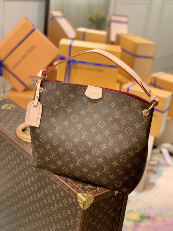 1:1 Replica Louis Vuitton LV Graceful PM Monogram Canvas Exclusive Bag For Women M43700 - 13.8in/ 35cm