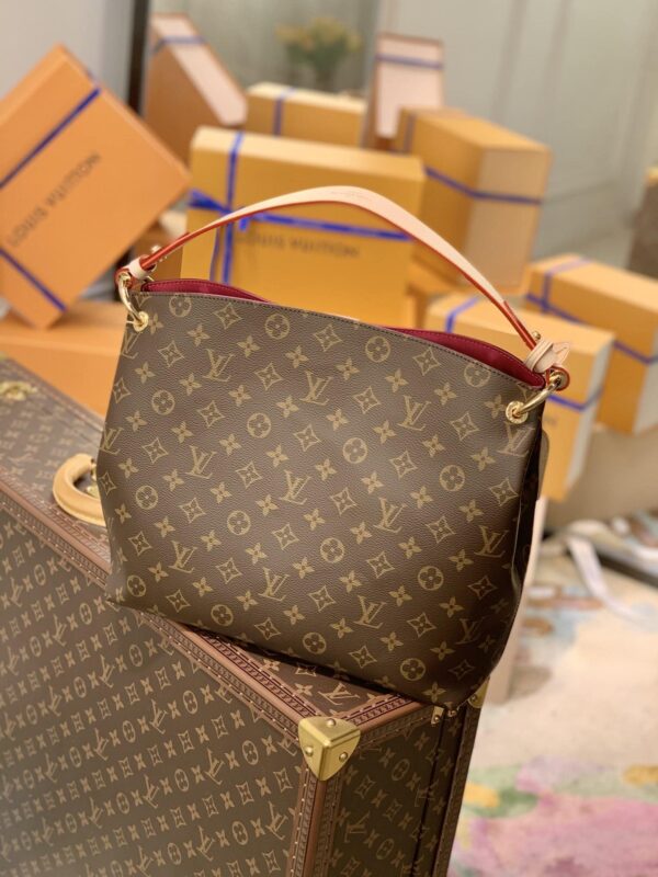 1:1 Replica Louis Vuitton LV Graceful PM Monogram Canvas Exclusive Bag For Women M43700 - 13.8in/ 35cm