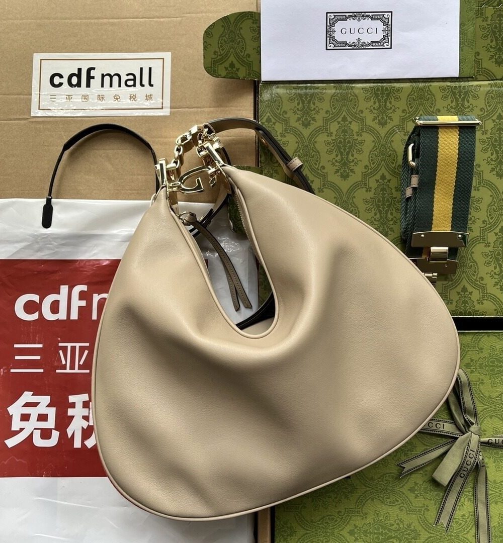 1:1 Replica Gucci Atache Large Shoulder Bag Beige For Women, Women's Bags 13.8in/35cm GG ‎‎