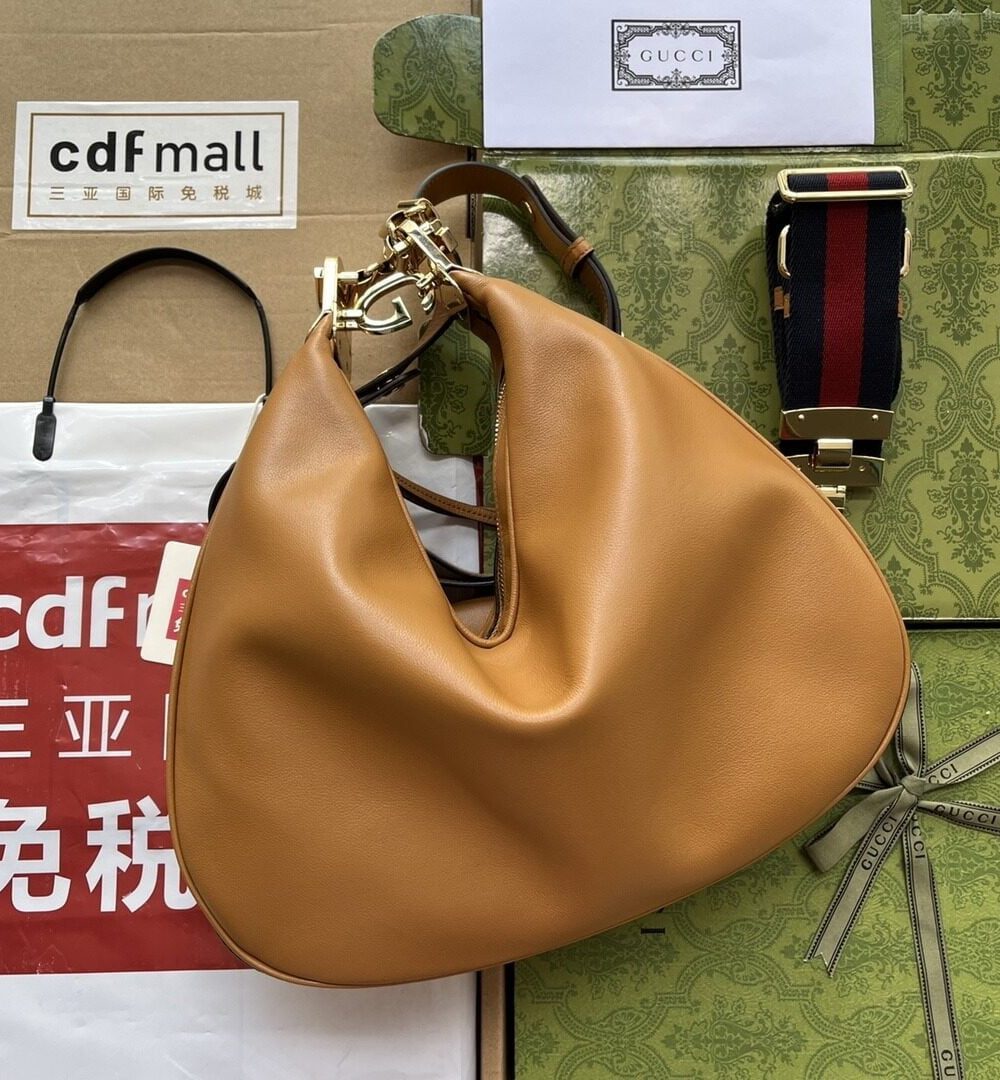 1:1 Replica Gucci Atache Large Shoulder Bag Brown For Women, Women's Bags 13.8in/35cm GG‎ 702823 UXWBG 3162