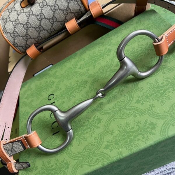 1:1 Replica Gucci Bamboo 1947 Jumbo GG Small Top Handle Bag Brown For Women, Women's Bags 8.3in/21cm GG