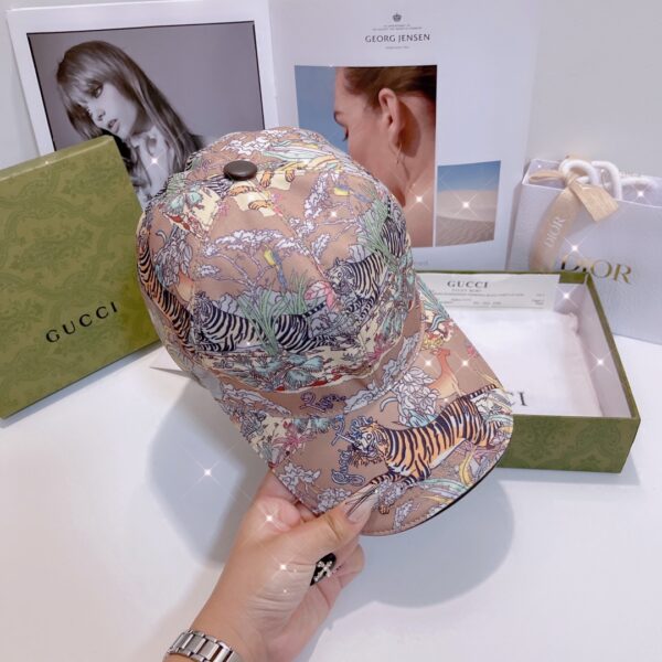 Gucci Baseball Hat With Tiger Pink GG Hat