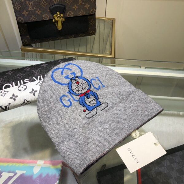 Gucci Beanie Cashmere In Grey