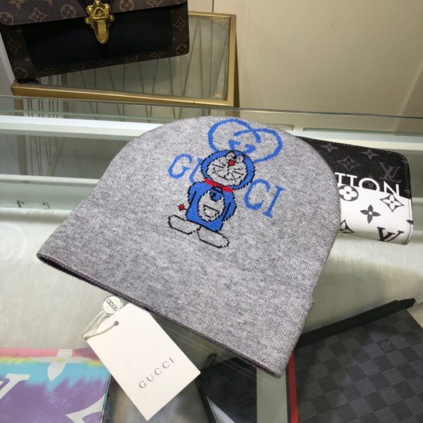 Gucci Beanie Cashmere In Grey