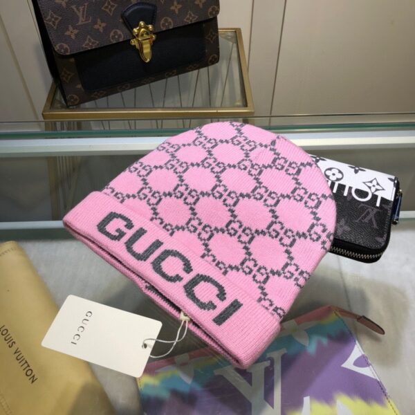 Gucci Beanie Cashmere In Pink