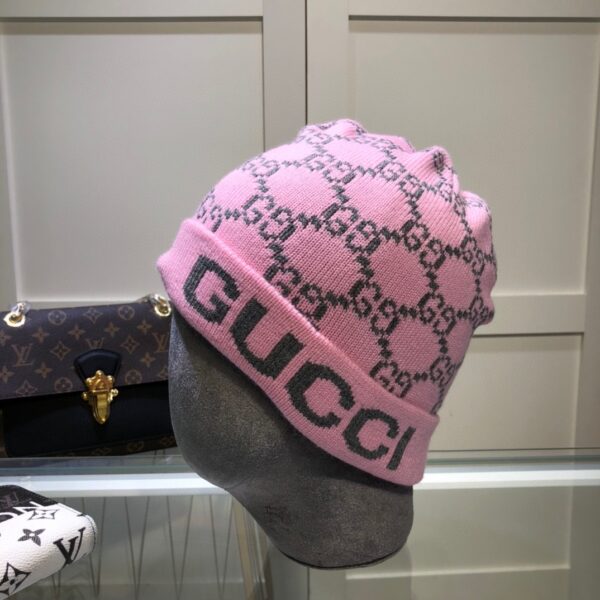Gucci Beanie Cashmere In Pink
