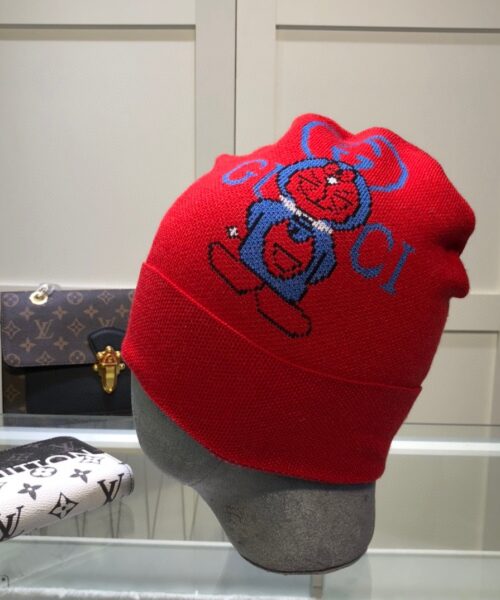 Gucci Beanie Cashmere In Red