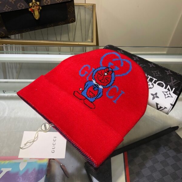 Gucci Beanie Cashmere In Red