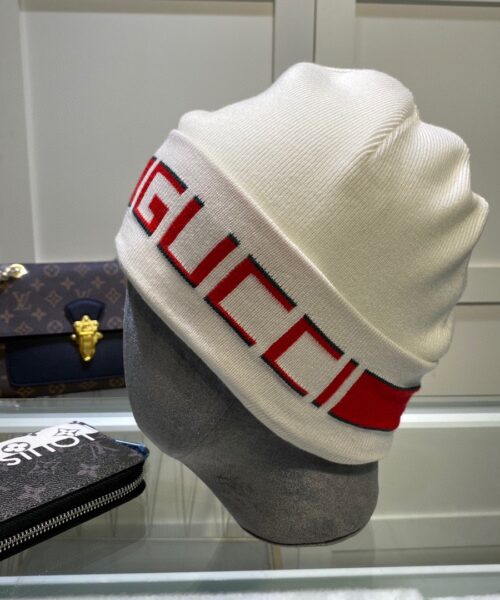 Gucci Beanie Cashmere In White