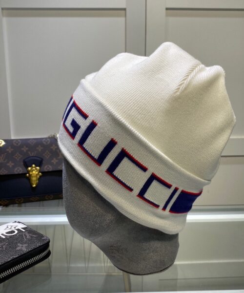 Gucci Beanie Cashmere In White