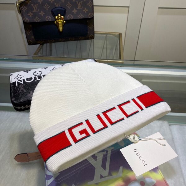 Gucci Beanie Cashmere In White