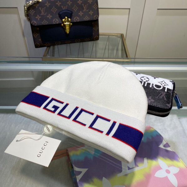 Gucci Beanie Cashmere In White