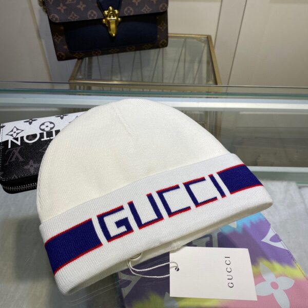 Gucci Beanie Cashmere In White