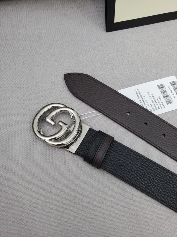 1:1 Replica Gucci Belt With Interlocking G Buckle Black For Women, Women Belt