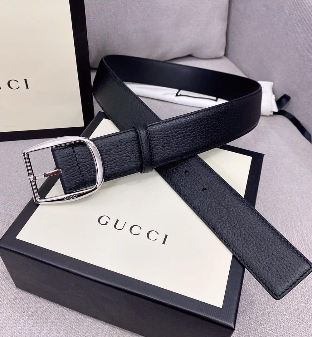 1:1 Replica Gucci Belt With Rectangular Buckle Black For Women, Women Belt