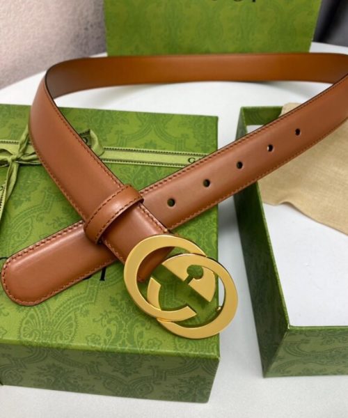 1:1 Replica Gucci Blondie Belt Brown, GG Women Belt ‎690557 US10G 8351