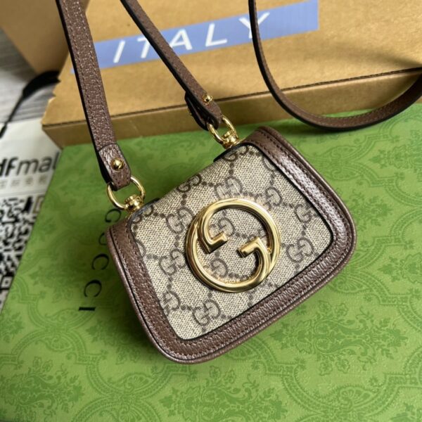 1:1 Replica Gucci Blondie Card Case Wallet Beige For Women, Women's Bags 4.5in/12cm GG‎ ‎698635 K9GSG 8358